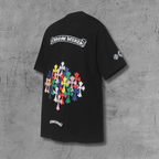 Multi Color Crosses Black T-Shirt™