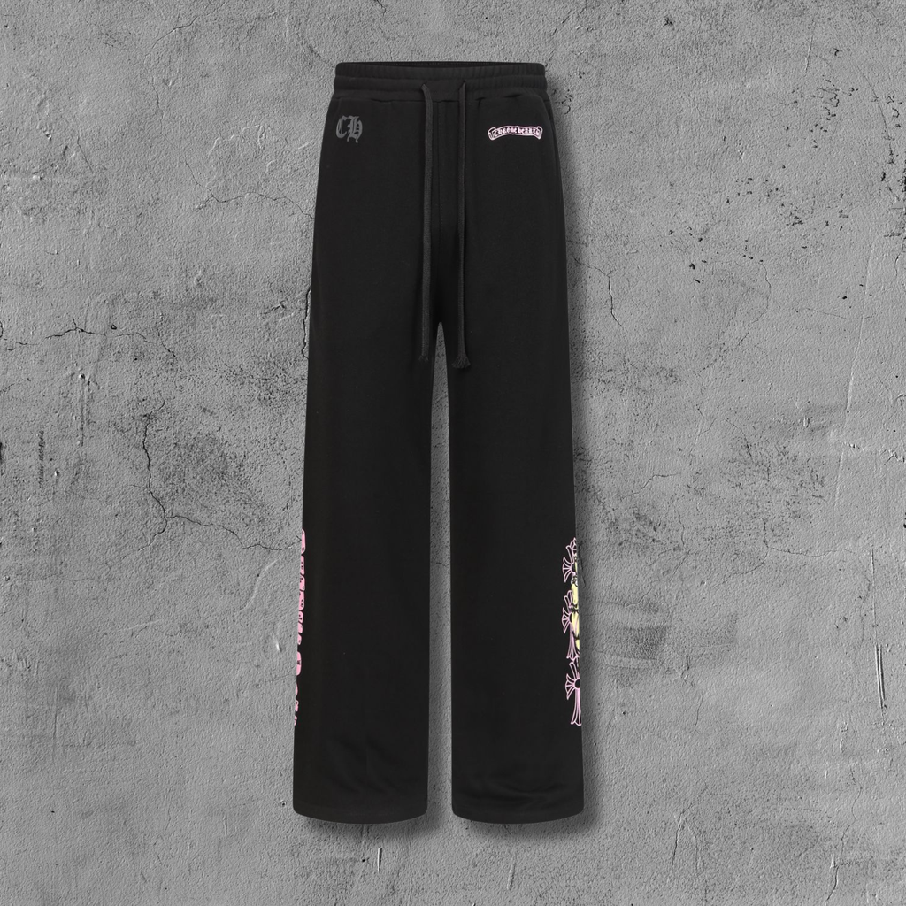 Pink Crosses Deadly Doll Black Sweatpants™