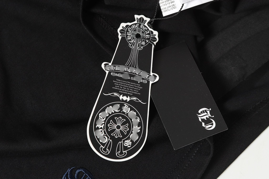 Colored Letters Horse Shoe Logo Black T-Shirt™