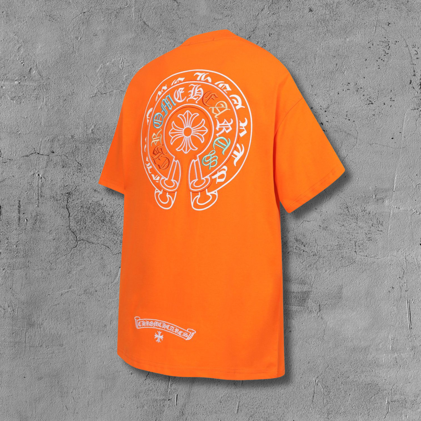 Colored Letters Horse Shoe Logo Orange T-Shirt™