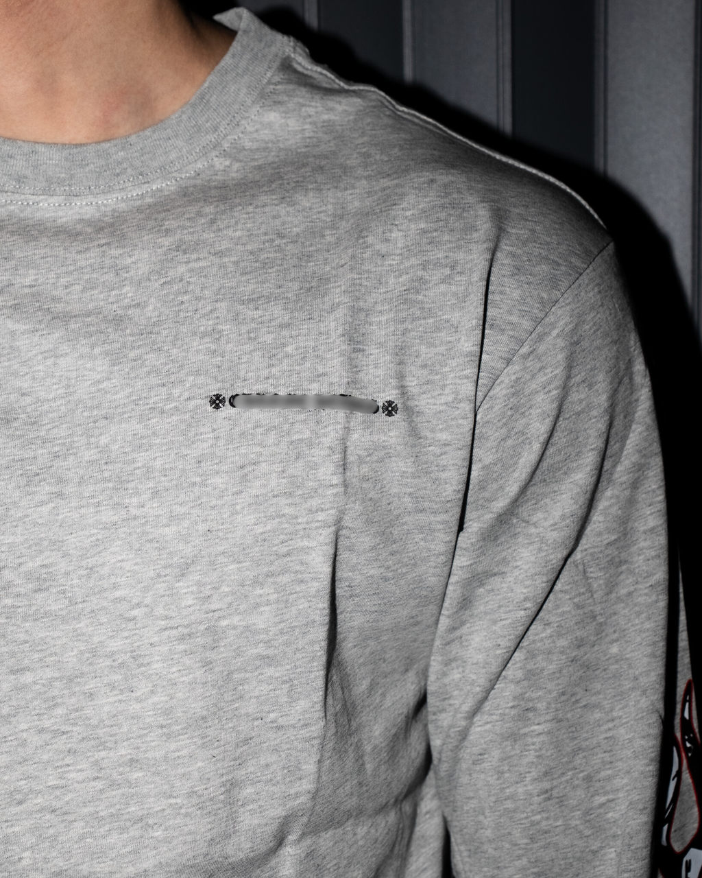 M-Boy Colored Text Grey Long Sleeve™