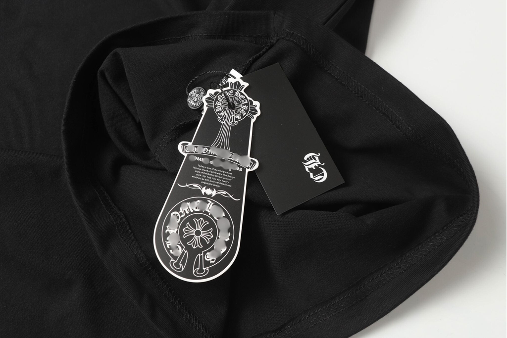 Colored Leather Crosses CH Logo Black T-Shirt™