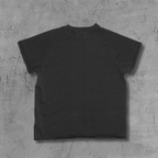 ER* Woman in Sheet Raglan Black T-Shirt™