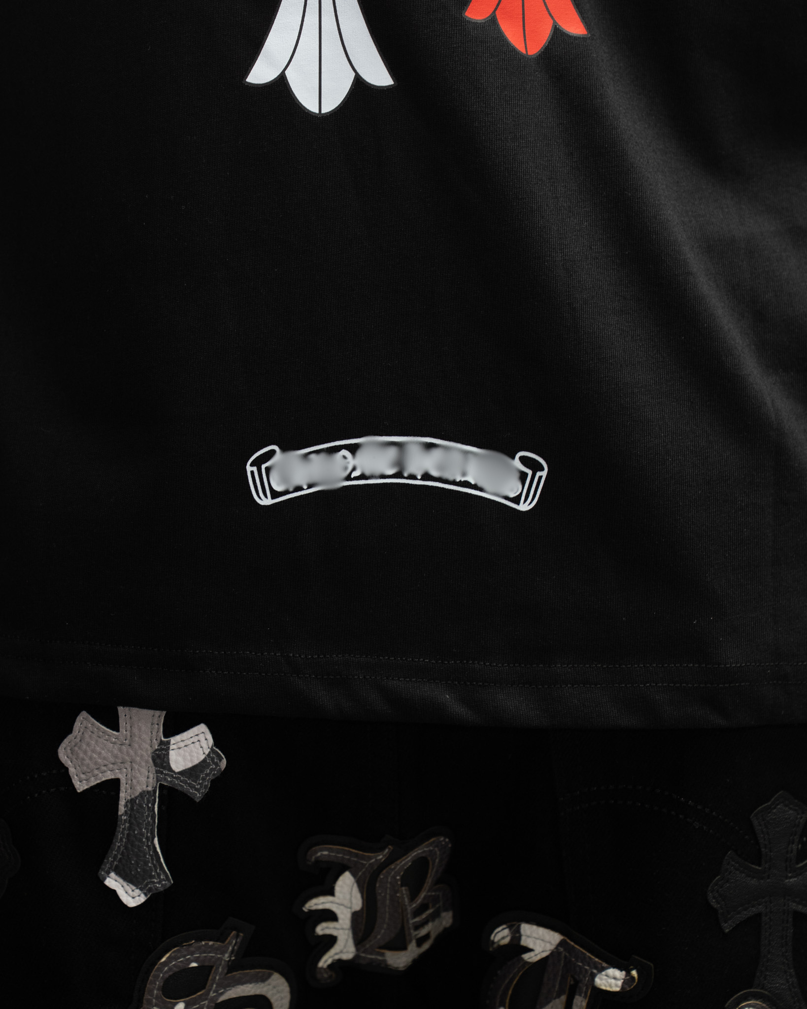 Stacked Multicolor Crosses Black Long Sleeve™