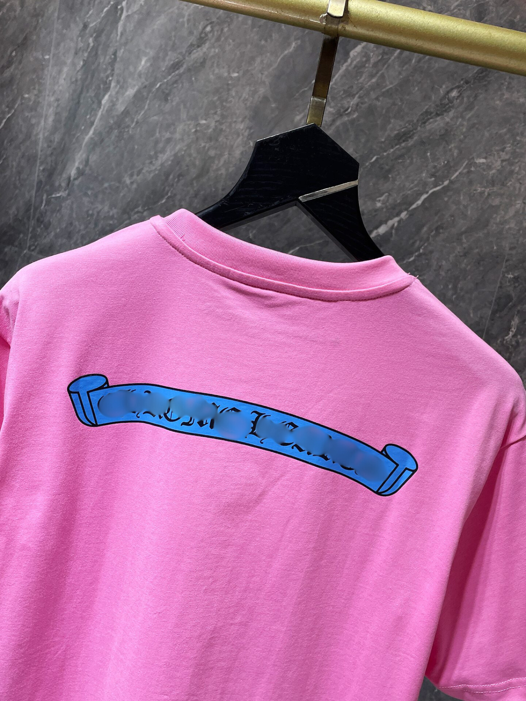 Blue Banner Logo Pink T-Shirt™