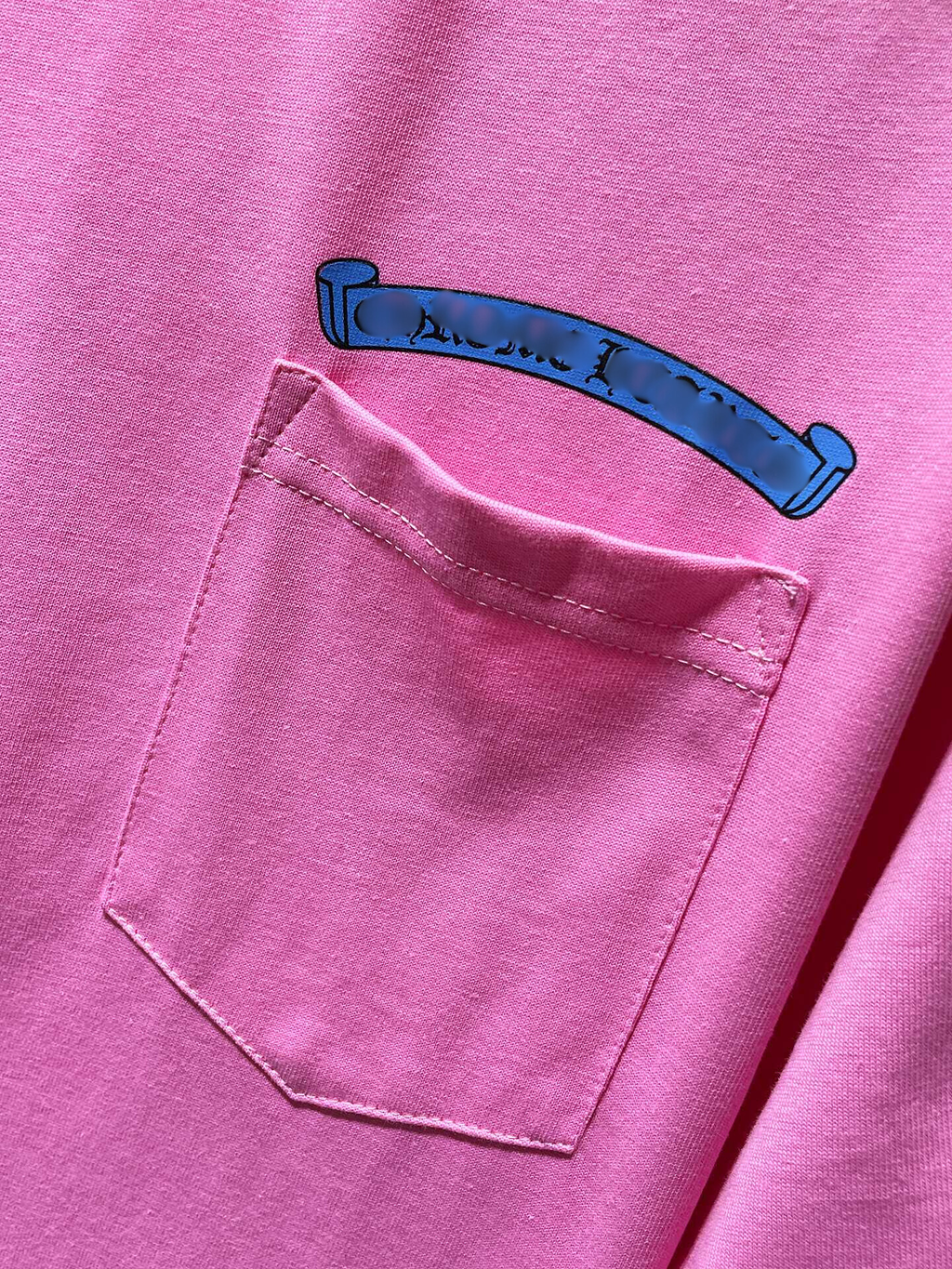 Blue Banner Logo Pink T-Shirt™
