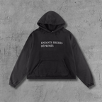ER* Black Typograhpy Hoodie™