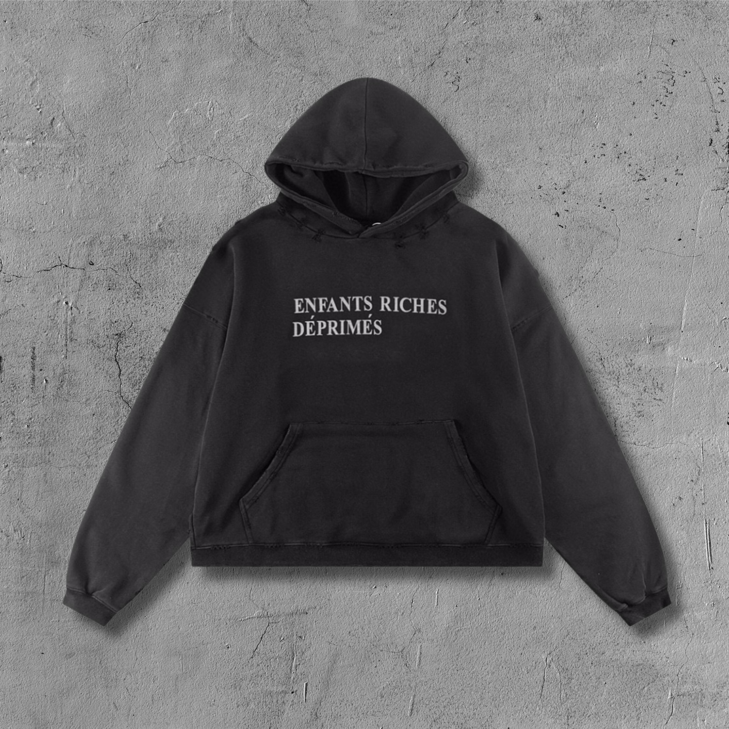 ER* Black Typograhpy Hoodie™