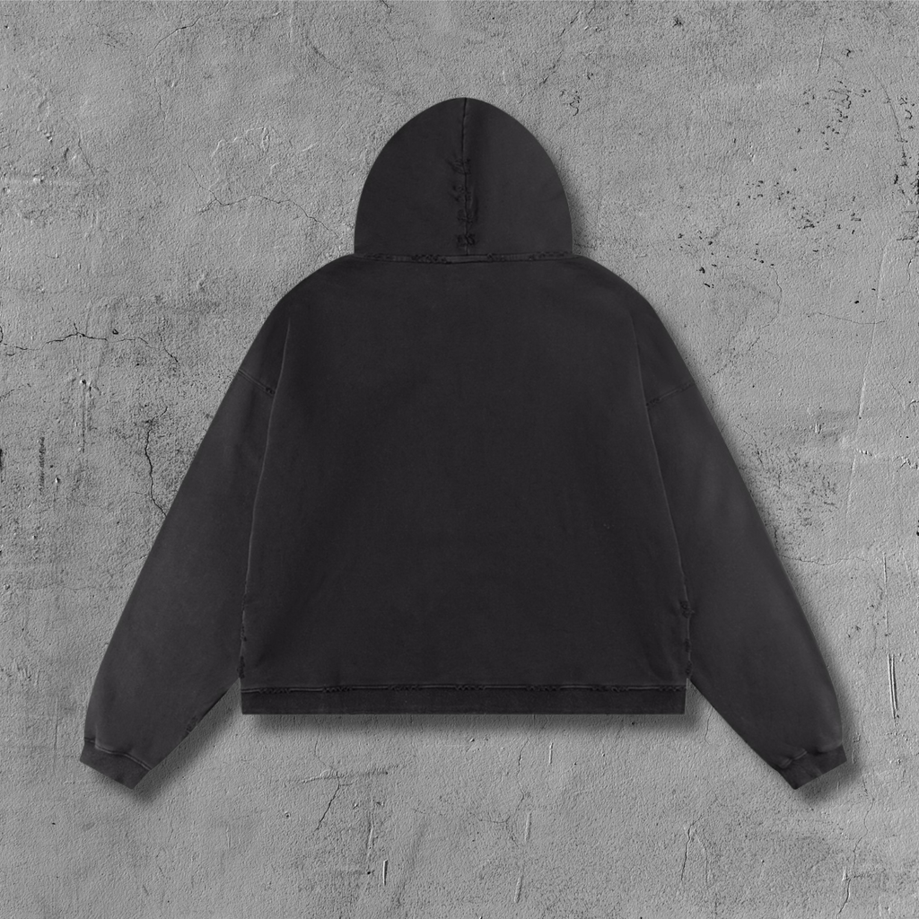 ER* Black Typograhpy Hoodie™