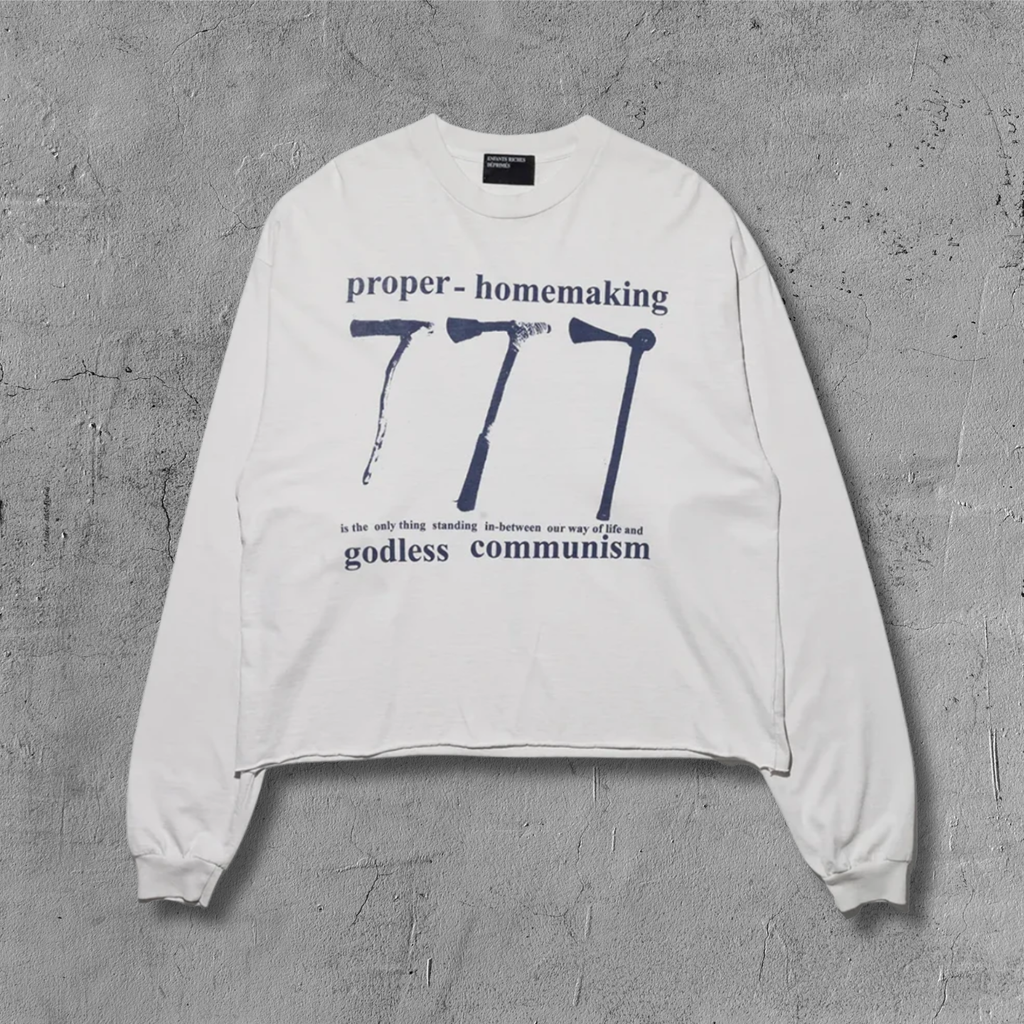 ER* 777 Faded White Long Sleeve Shirt™