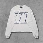 ER* 777 Faded White Long Sleeve Shirt™