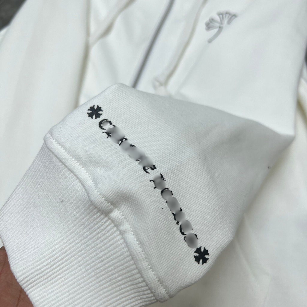 Cross Logo White Hoodie™