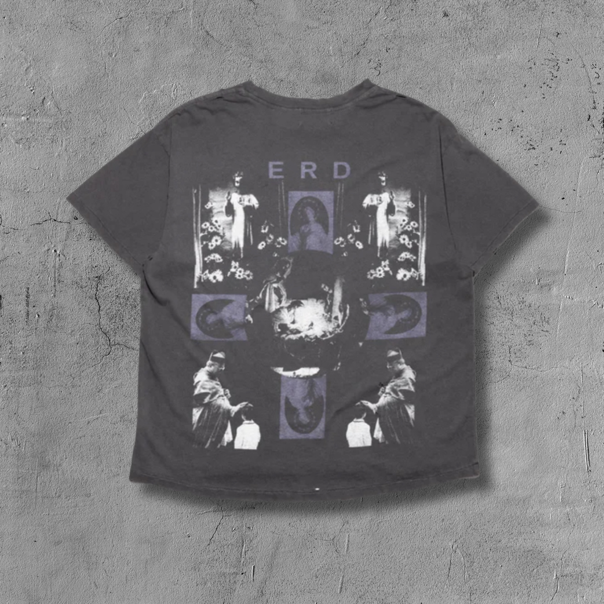 ER* Bunny Girl Faded Black T-Shirt™