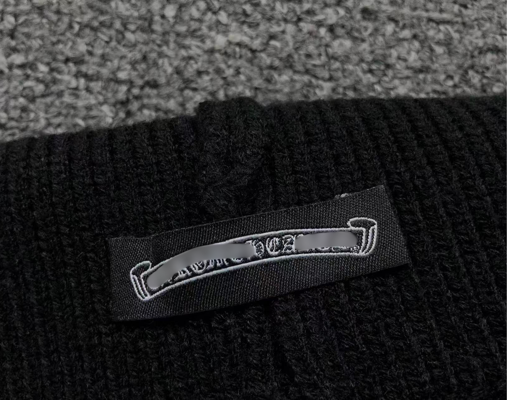 Double Leather Cross Wool Beanie™