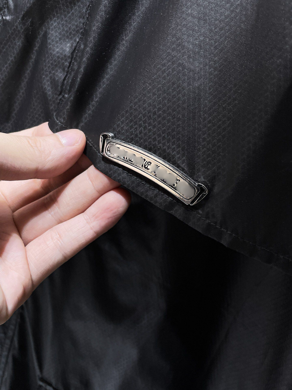 Leather Floral Sleeve Black Wool Hoodie™