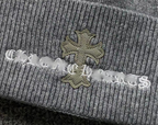 Leather Cross & Typography Logo Beanie™
