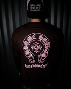 Pink Horse Shoe Logo Brown Long Sleeve™