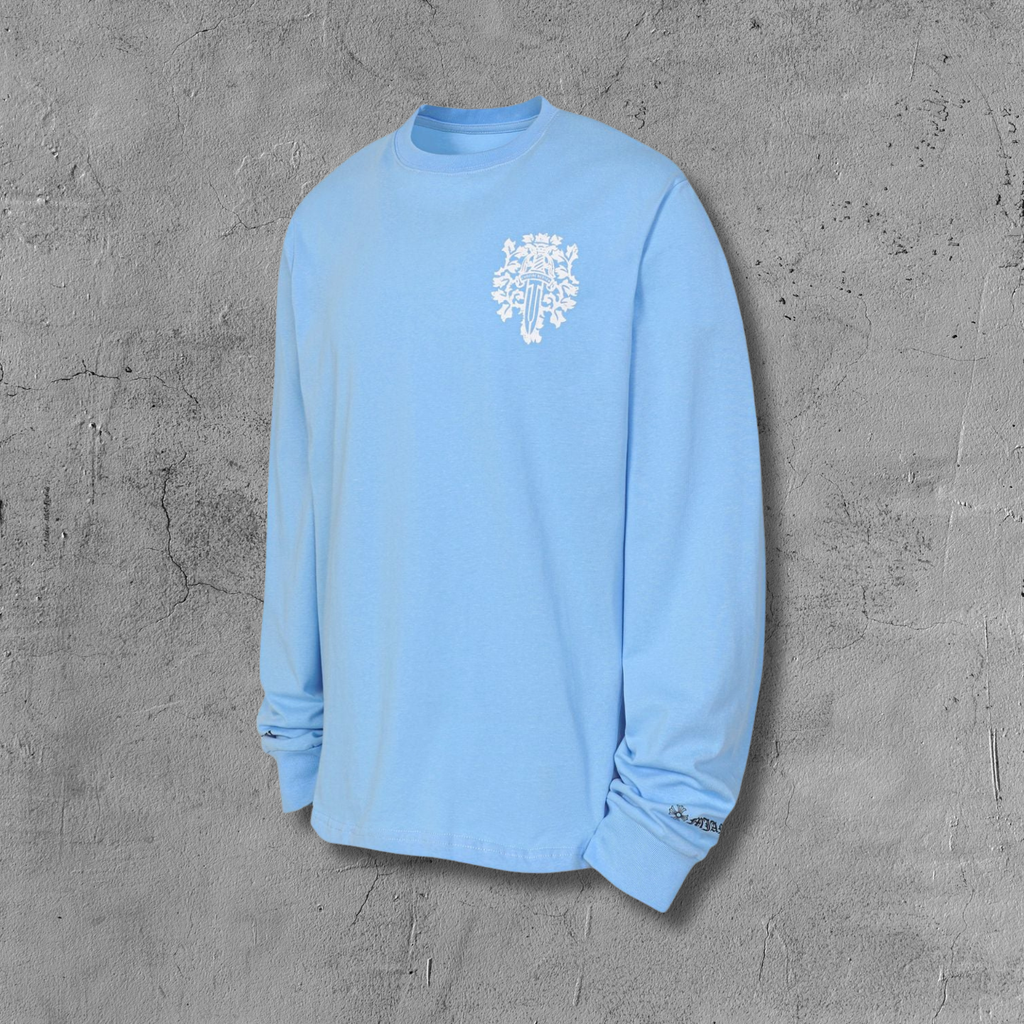 White Dagger Crest Light Blue Long Sleeve™