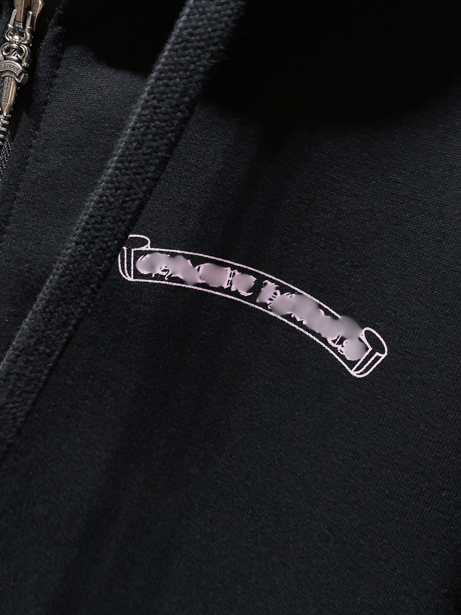 Pink Deadly Doll Black Full Zip Hoodie™