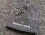 Leather Cross & Typography Logo Beanie™