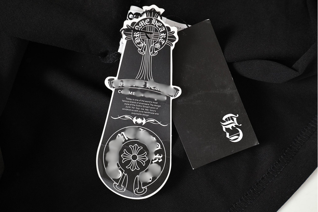Black Leather Cross Brand Collab Black T-Shirt™