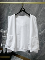 Horse Shoe Logo White Full Zip Hoodie™