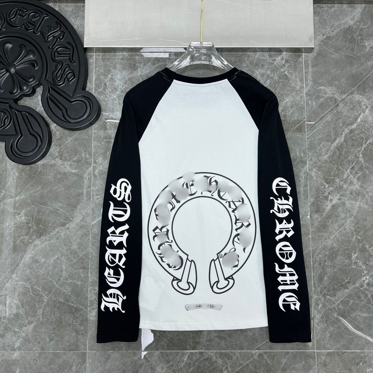 Big Horse Shoe Logo Black & White Long Sleeve™