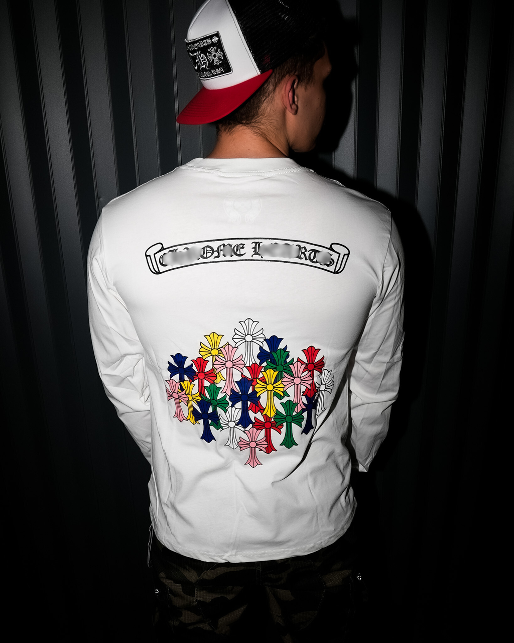 Multicolor Crosses White/Black Long Sleeve™