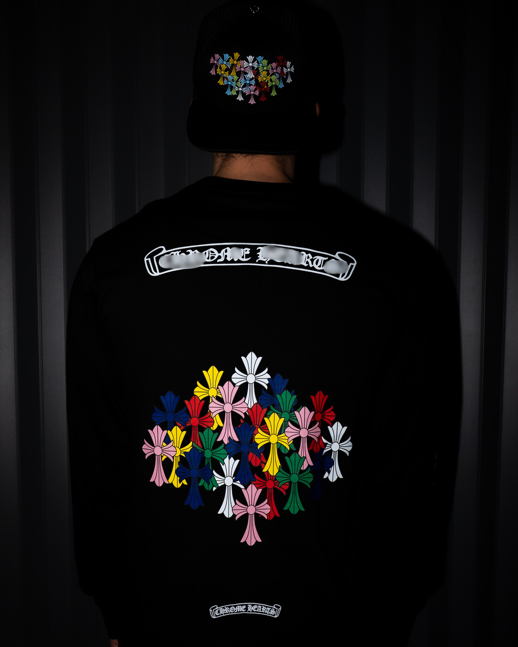 Multicolor Crosses White/Black Long Sleeve™