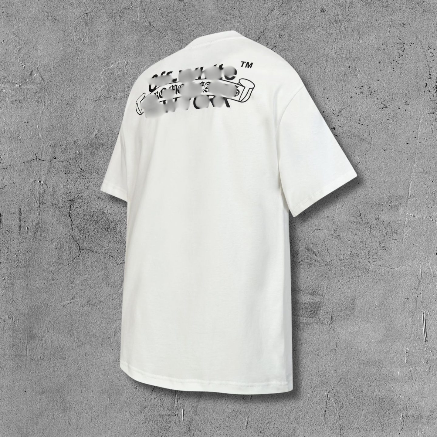 Black Leather Cross Brand Collab White T-Shirt™