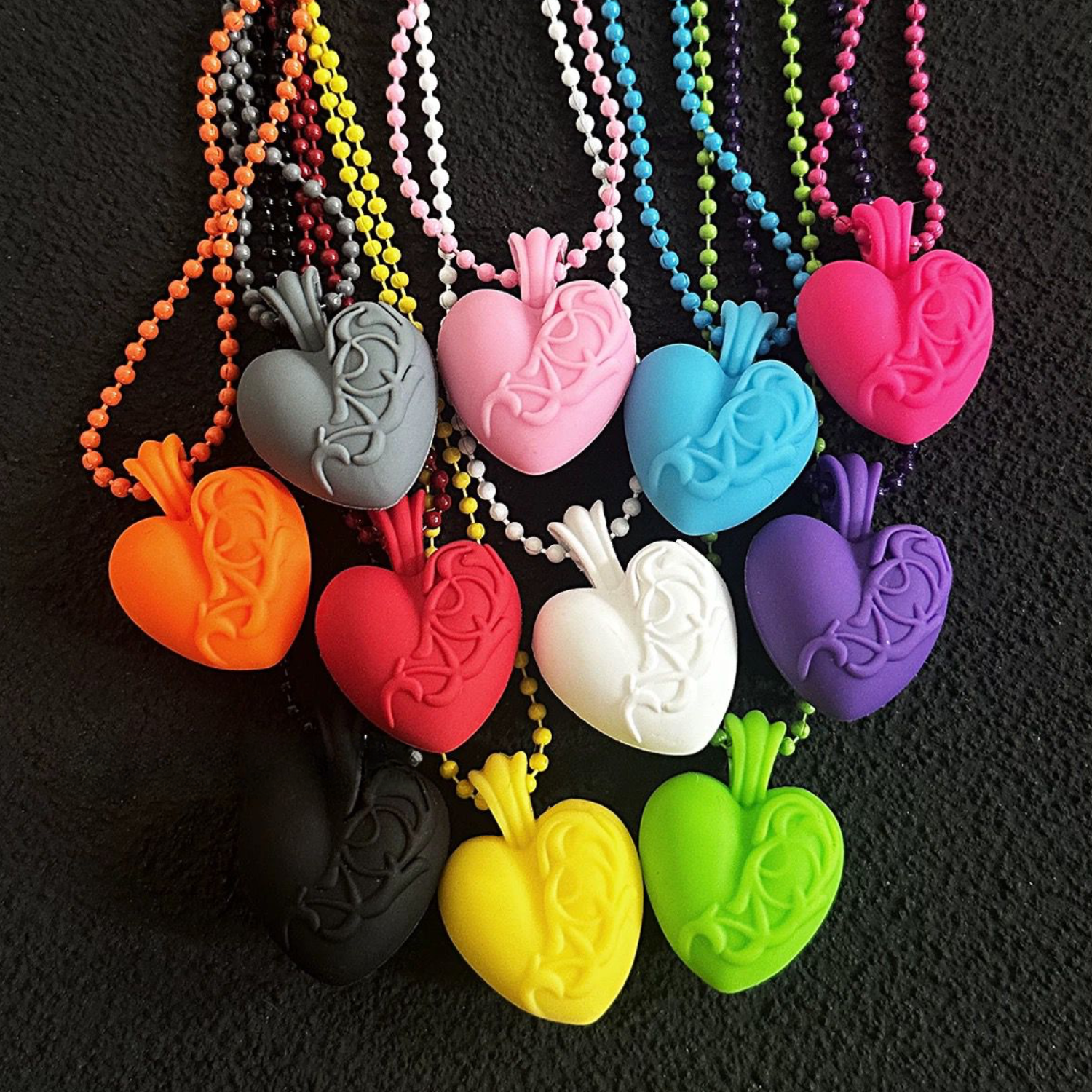 Silicon Colored Heart Pendant™
