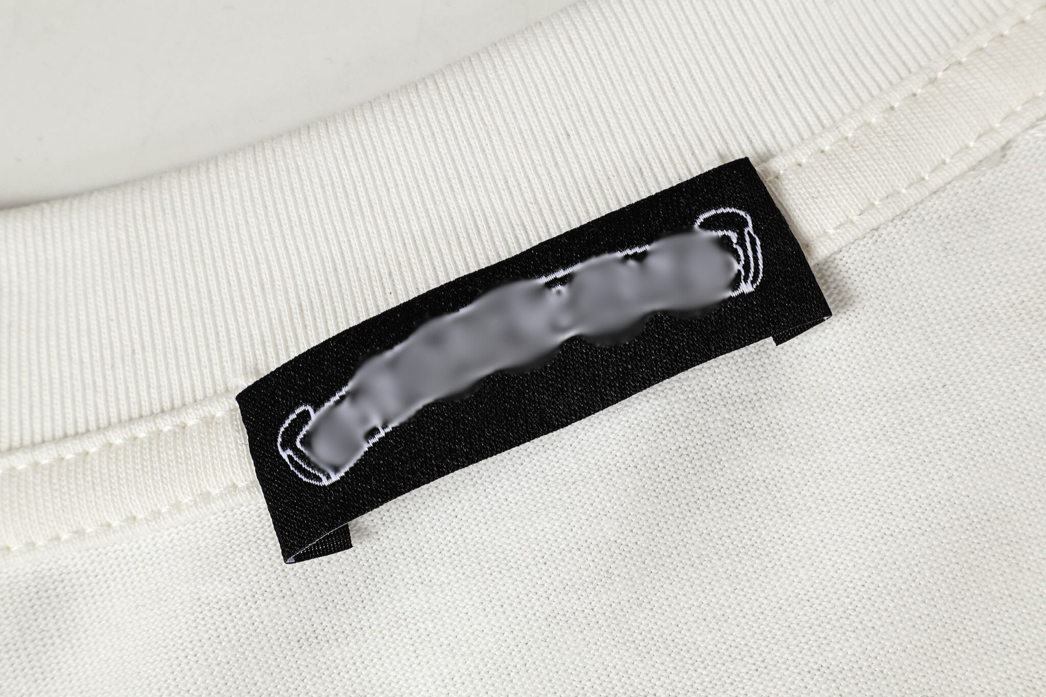 Black Leather Cross Brand Collab White T-Shirt™