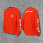 Horse Shoe & Typography Logo Red Long Sleeve™
