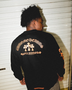 Hollywood Orange Triple Cross Black Long Sleeve™
