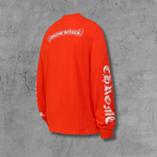 Horse Shoe & Typography Logo Red Long Sleeve™