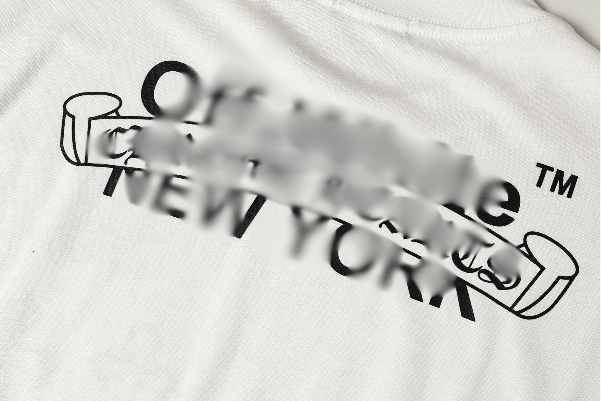 Black Leather Cross Brand Collab White T-Shirt™