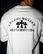 Hollywood Black Triple Cross White Long Sleeve™