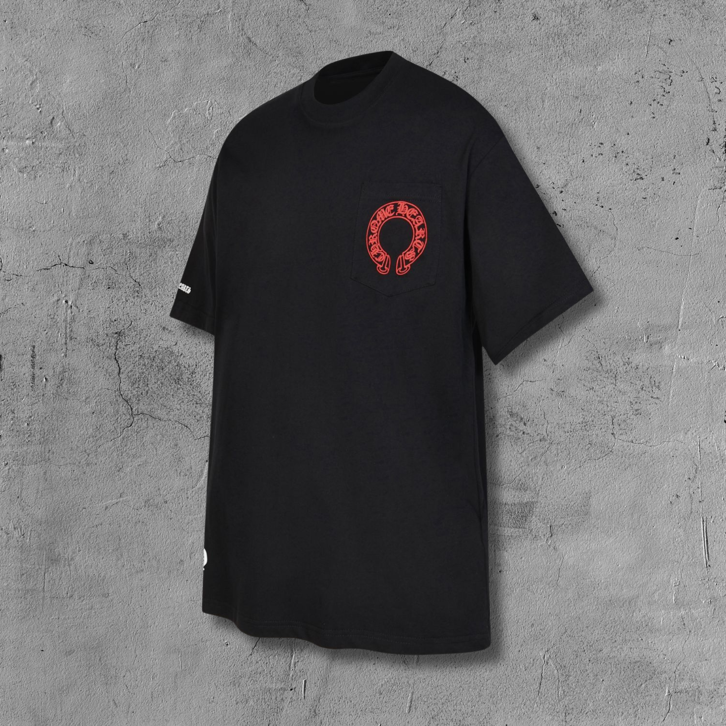 Red Horse Shoe Logo Black T-Shirt™