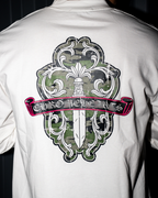 Camo Dagger Crest White Long Sleeve™