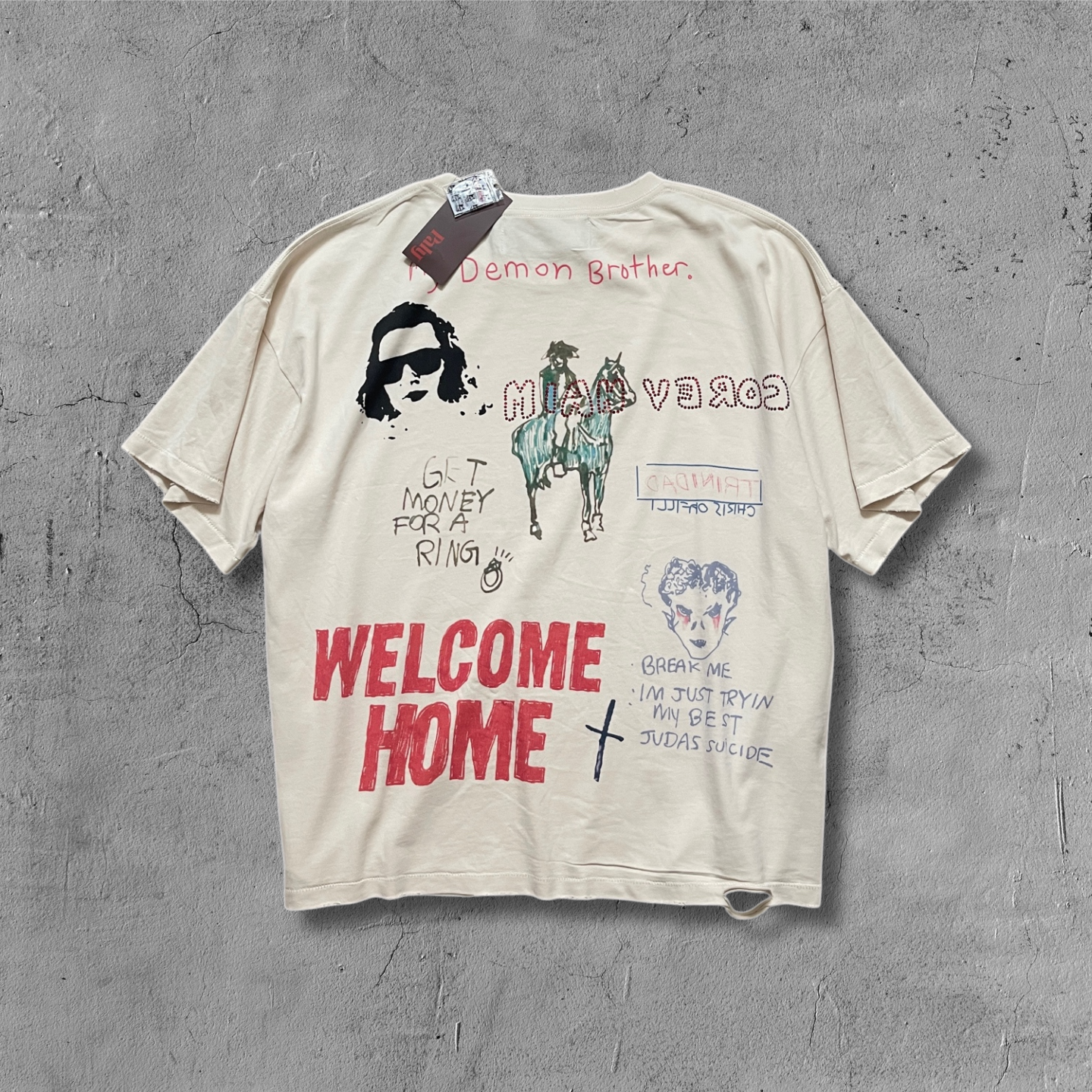 Paly Hllywd Bad Luck White T-Shirt™
