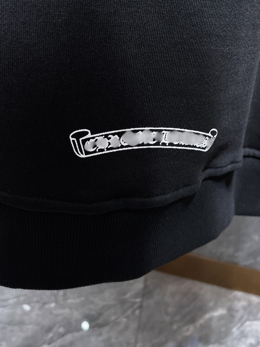 Safety Pin Horse Shoe Logo Black Full Zip Hoodie™