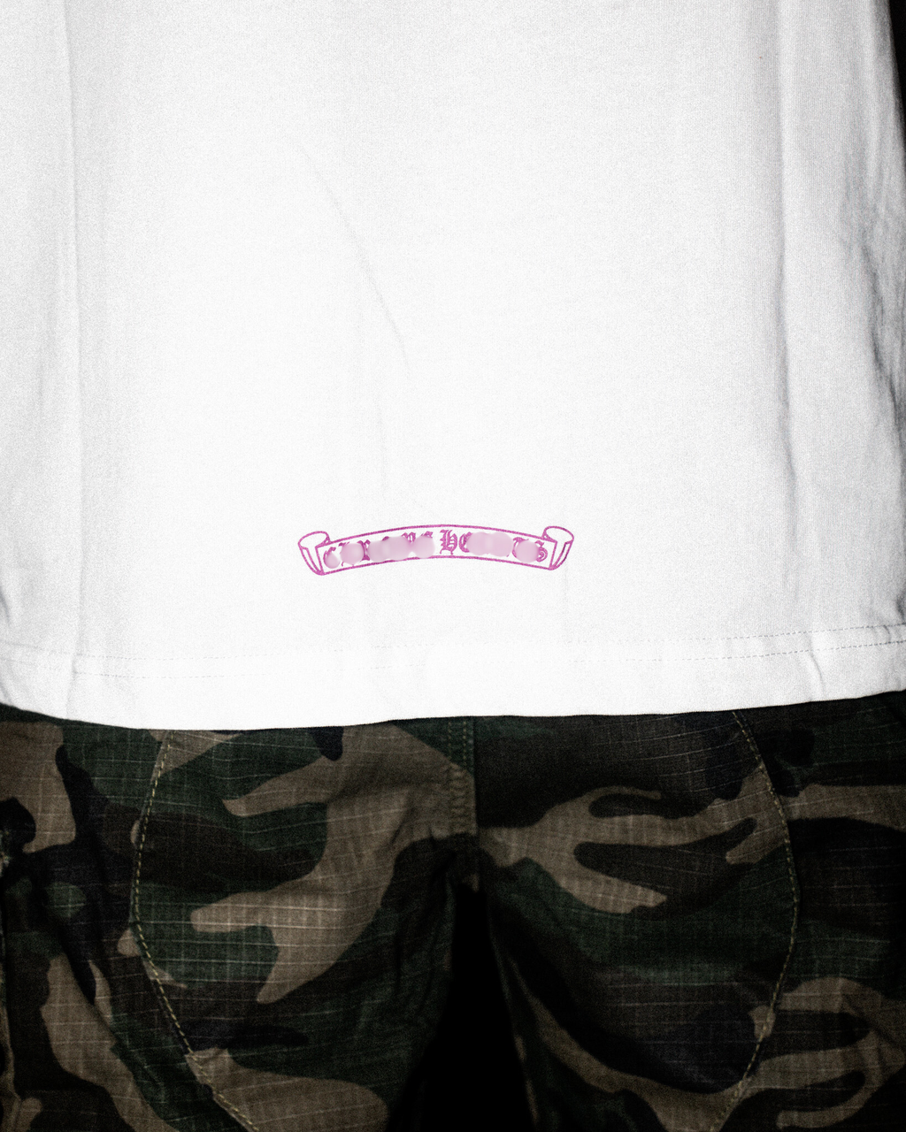 Purple Typography Collar White Long Sleeve™