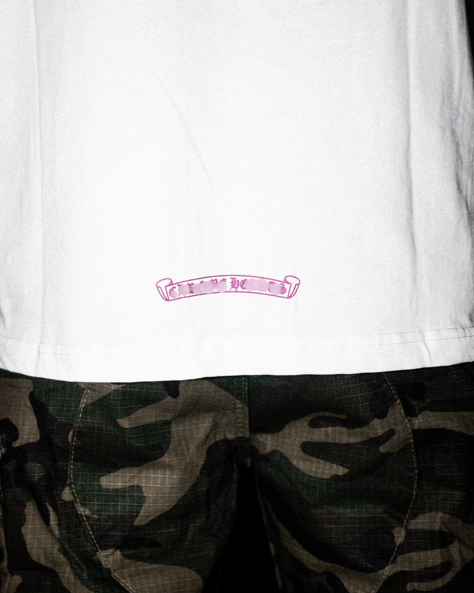 Purple Typography Collar White Long Sleeve™