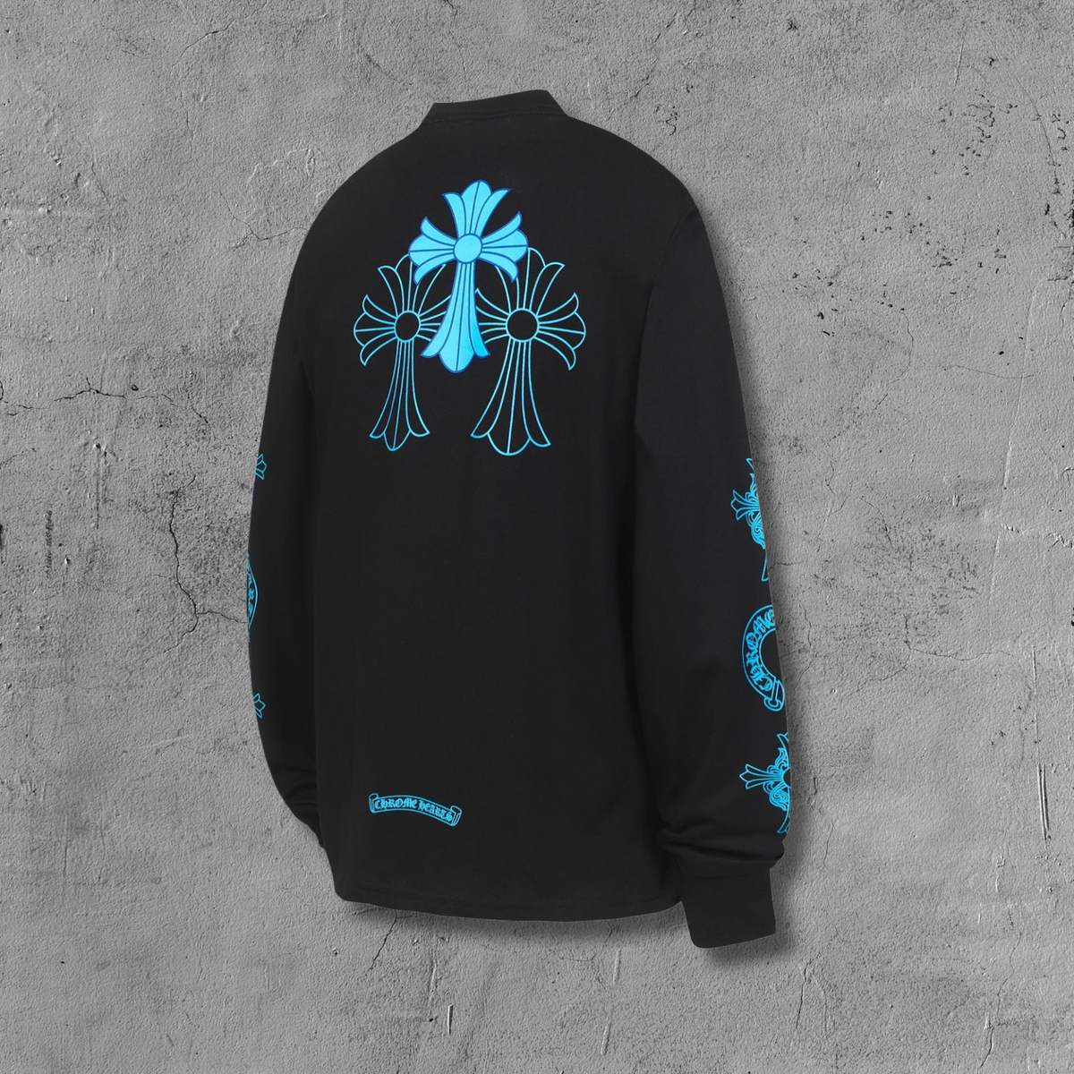 Blue Triple Cross Black Long Sleeve™