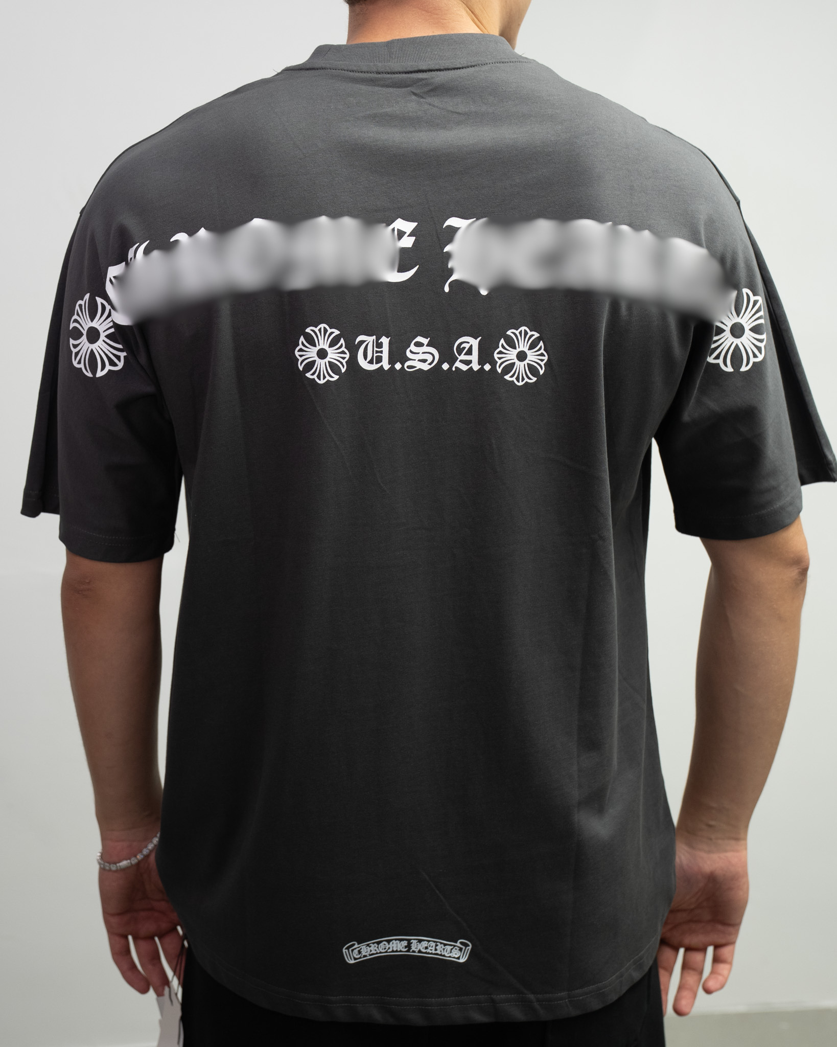 Large Typography Logo Grey T-Shirt™