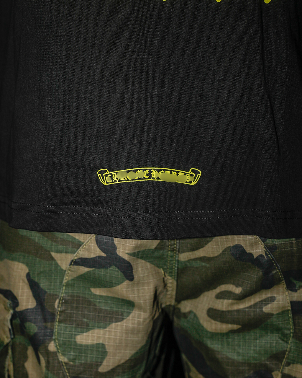 Yellow Typography Design Black Long Sleeve™