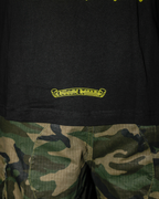 Yellow Typography Design Black Long Sleeve™
