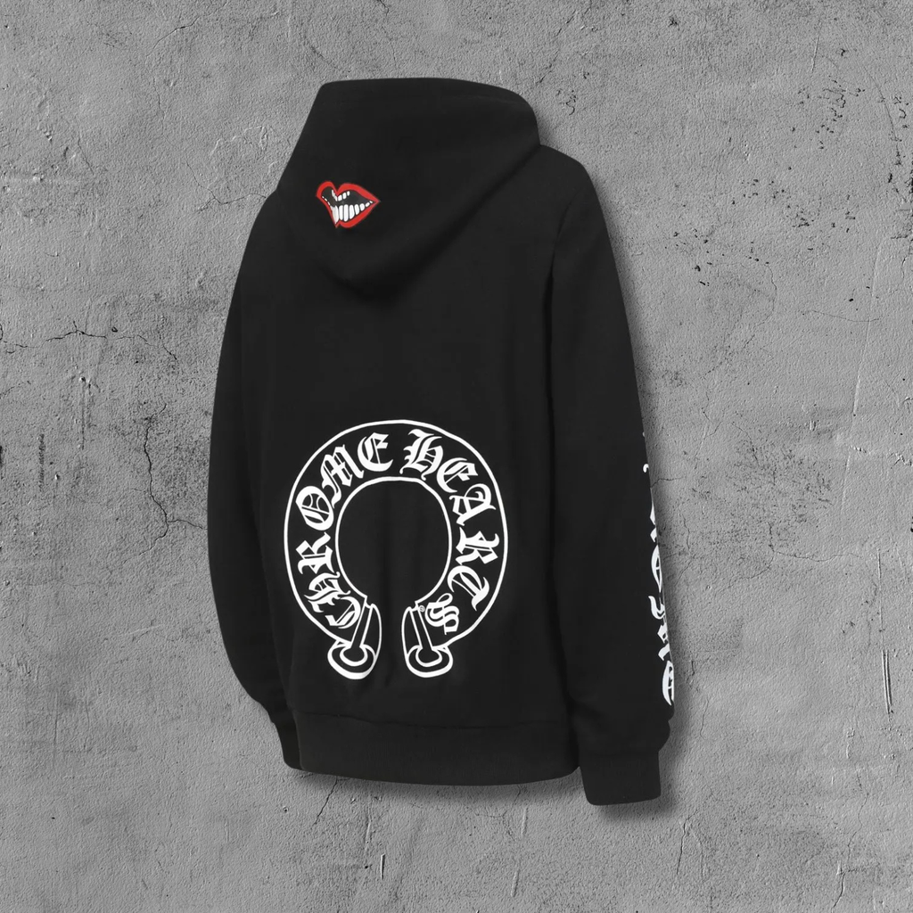 M-Boy Mouth Hood Black Hoodie™