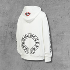 M-Boy Mouth Hood White Hoodie™