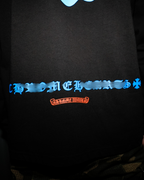 Blue Flower Cross Black Long Sleeve™